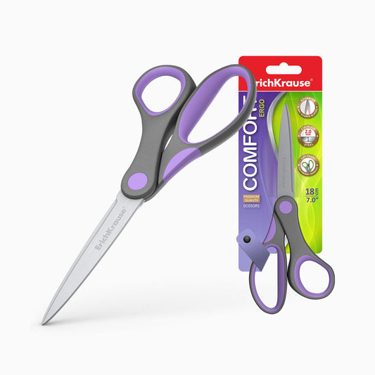 Tesoura ErichKrause Comfort – Vários Tamanhos (6 unidade)