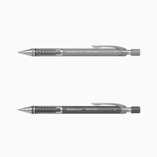 Lapiseira com Borracha ErichKrause Techno – 0,9 mm (12 unidades)