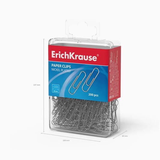 Clip Metálico ErichKrause – 28 mm – 6 x 200 Unidades