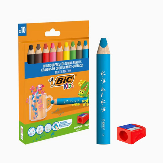 Lápis Triangular 3 em 1 Multisurface – BIC (Pack 10)