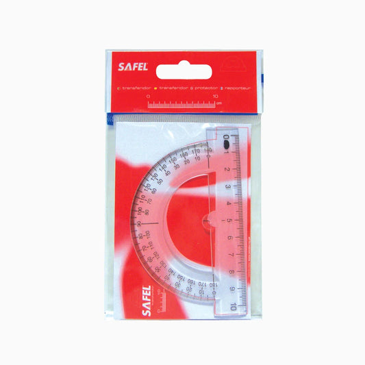 Transferidor em Plástico Transparente – Safel (Pack 6)