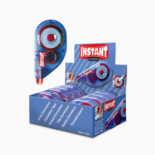 Corrector de Fita Instant – 5 mm x 12 m – Pack 12 Unidades