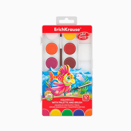 Aguarelas ErichKrause ArtBerry – Cores Vivas | Vendido por 6