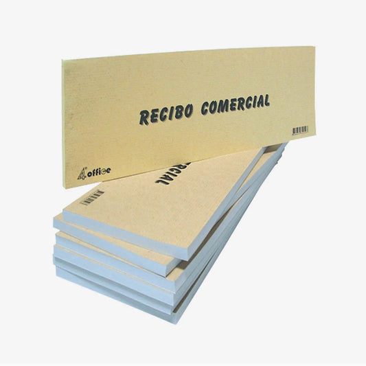 Livro de Recibos 4Office 100 Folhas x 10 blocos – Comercial / Aluguer