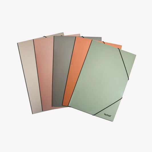 Capa em Cartolina com Elásticos 4School – Almaço / A3 – Pack 6 Unidades