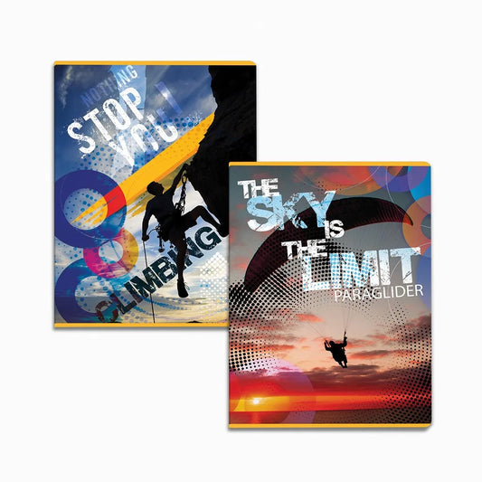 Caderno Agrafado A5 Capa Mole – No Limit (12 Unidades)