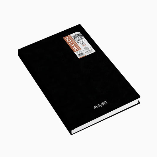 Sketch Book Capa Dura Espiral MayArt – A3+ / A4+ / A5+ – 110 g/m² (60 Folhas)