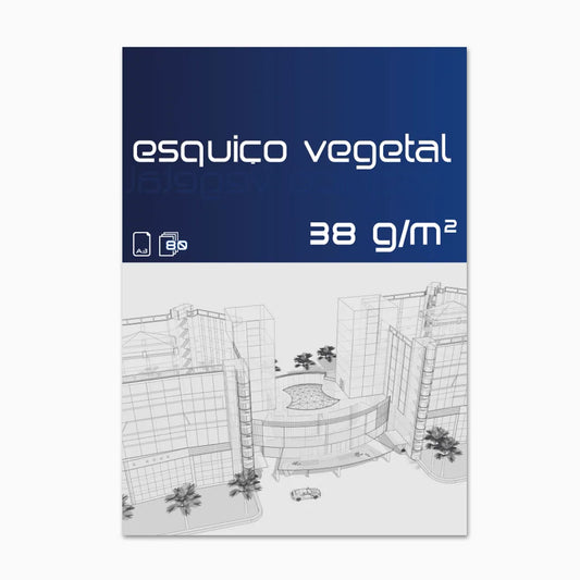 Bloco de Papel de Esquiço 4School A4/A3 38 g/m² – 80 Folhas