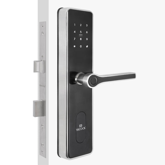 🔐 Fechadura Eletrónica E79 com Impressão Digital, App e Código – Aço Inoxidável