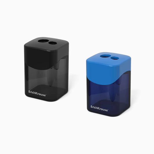 Apara-Lápis Duplo em Plástico com Depósito (12 packs)