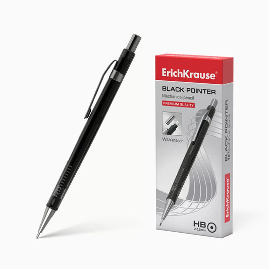 Lapiseira ErichKrause Black Pointer – 0,5 mm – Pack 12 Unidades