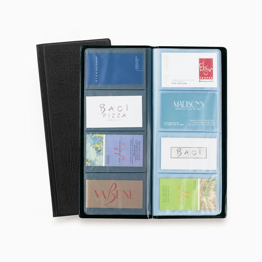 Porta-Cartões de Visita Rapesco 40 Divisórias – Preto (Pack 6 Unidades)