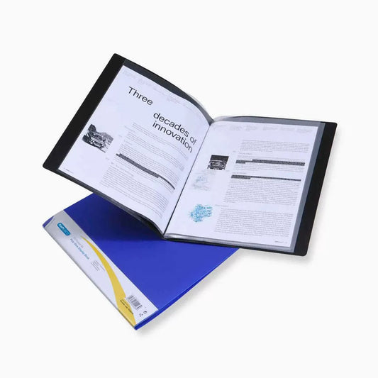 Portfólio A4 em PP Rígido Rapesco x 20 unidades – Preto (10, 20 ou 40 Folhas)