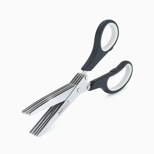 Tesoura de 5 Lâminas Rapesco – 20 cm – Preta