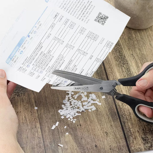 Tesoura de 5 Lâminas Rapesco – 20 cm – Preta